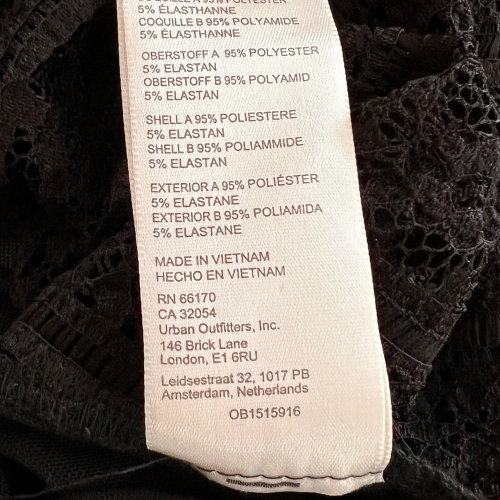 Free People Elegant Black Lace Tank Top - Picture 13 of 13